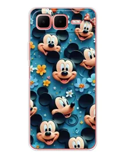 Чехол для Infinix Smart 10 Plus с картинкой «Паттерн Микки и Минни»
