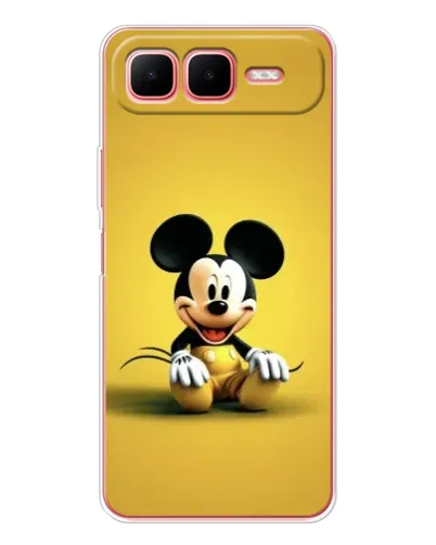 Чехол для Infinix Smart 10 Plus с картинкой «Микки на желтом»
