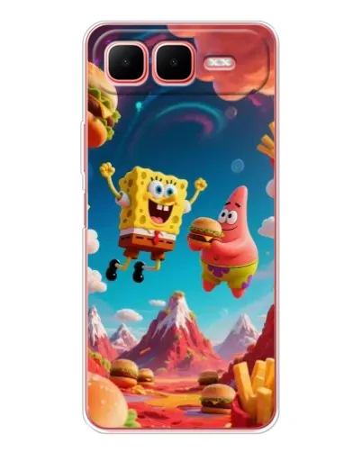 Чехол для Infinix Smart 10 Plus с картинкой «Космический фастфуд» Чехол для Infinix Smart 10 Plus с картинкой «Космический фастфуд»