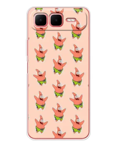Чехол для Infinix Smart 10 Plus с картинкой «Патрик Стар паттерн» Чехол для Infinix Smart 10 Plus с картинкой «Патрик Стар паттерн»