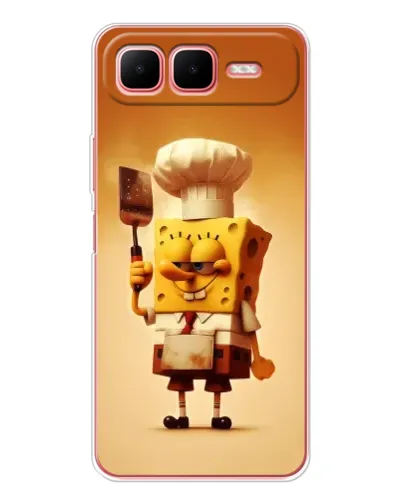 Чехол для Infinix Smart 10 Plus с картинкой «Губка Боб повар» Чехол для Infinix Smart 10 Plus с картинкой «Губка Боб повар»