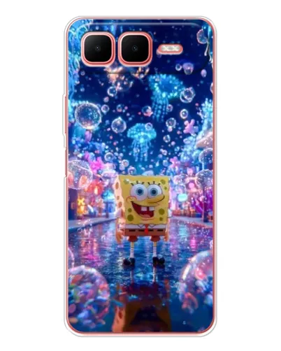 Чехол для Infinix Smart 10 Plus с картинкой «Неоновый океан» Чехол для Infinix Smart 10 Plus с картинкой «Неоновый океан»