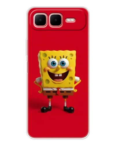 Чехол для Infinix Smart 10 Plus с картинкой «Спанч Боб на красном» Чехол для Infinix Smart 10 Plus с картинкой «Спанч Боб на красном»