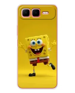 Чехол для Infinix Smart 10 Plus с картинкой «Позитивный Губка Боб»