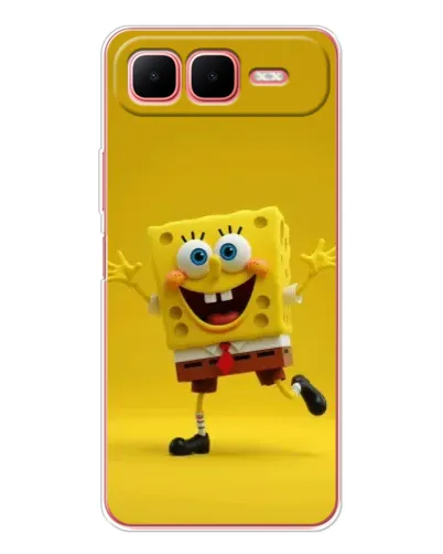 Чехол для Infinix Smart 10 Plus с картинкой «Позитивный Губка Боб» Чехол для Infinix Smart 10 Plus с картинкой «Позитивный Губка Боб»