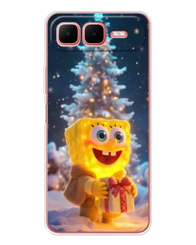 Чехол для Infinix Smart 10 Plus с картинкой «Рождественский Спанч Боб» Чехол для Infinix Smart 10 Plus с картинкой «Рождественский Спанч Боб»