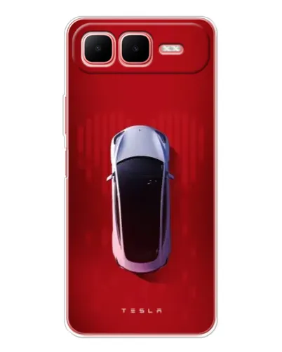 Чехол для Infinix Smart 10 Plus с картинкой «Tesla Top View»