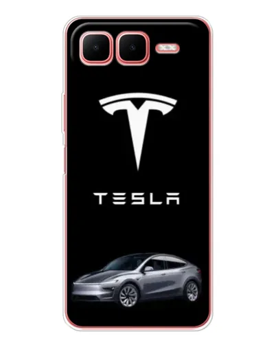 Чехол для Infinix Smart 10 Plus с картинкой «Tesla Model Y»