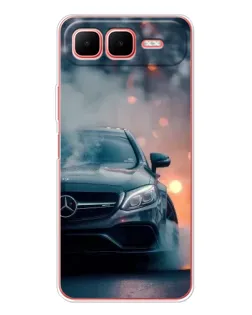 Чехол для Infinix Smart 10 Plus с картинкой «Mercedes — ночной город»