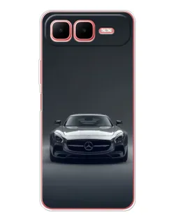 Чехол для Infinix Smart 10 Plus с картинкой «Mercedes на черном»