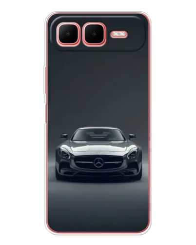 Чехол для Infinix Smart 10 Plus с картинкой «Mercedes на черном»