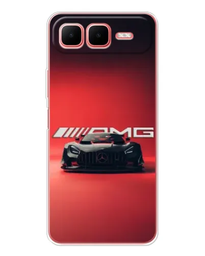 Чехол для Infinix Smart 10 Plus с картинкой «Mercedes AMG — красная линия»