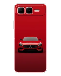 Чехол для Infinix Smart 10 Plus с картинкой «Красный Mercedes AMG»