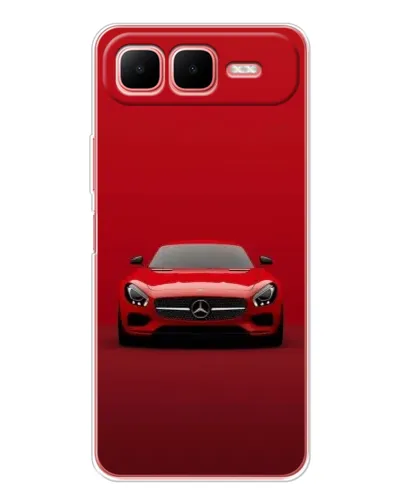 Чехол для Infinix Smart 10 Plus с картинкой «Красный Mercedes AMG»
