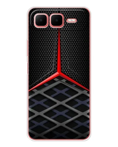 Чехол для Infinix Smart 10 Plus с картинкой «Mercedes Carbon Grid»