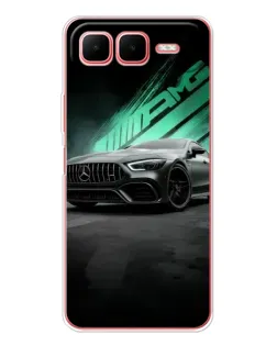 Чехол для Infinix Smart 10 Plus с картинкой «Темный Mercedes AMG»