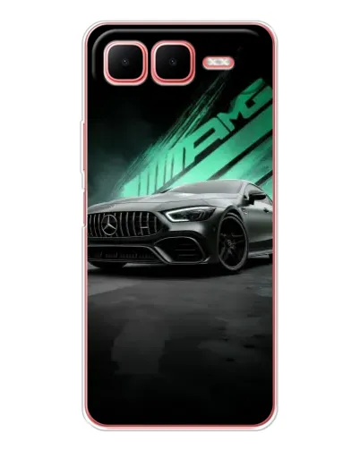 Чехол для Infinix Smart 10 Plus с картинкой «Темный Mercedes AMG»