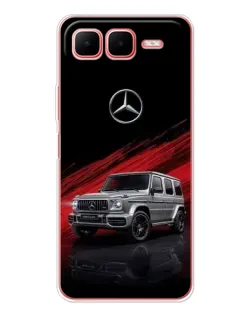 Чехол для Infinix Smart 10 Plus с картинкой «Mercedes G-Class красный»