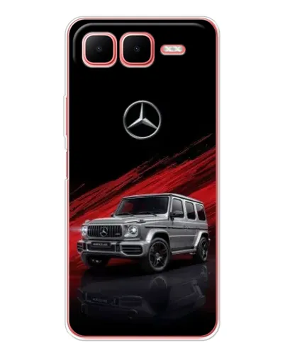 Чехол для Infinix Smart 10 Plus с картинкой «Mercedes G-Class красный»