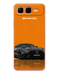 Чехол для Infinix Smart 10 Plus с картинкой «Оранжевый Mercedes AMG»