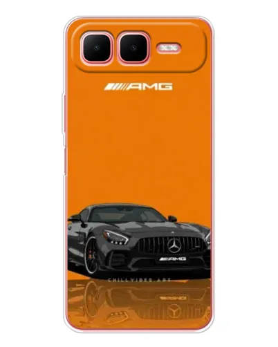 Чехол для Infinix Smart 10 Plus с картинкой «Оранжевый Mercedes AMG»