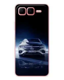 Чехол для Infinix Smart 10 Plus с картинкой «Ночной Mercedes EQ»