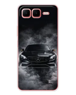 Чехол для Infinix Smart 10 Plus с картинкой «Mercedes в дыму»
