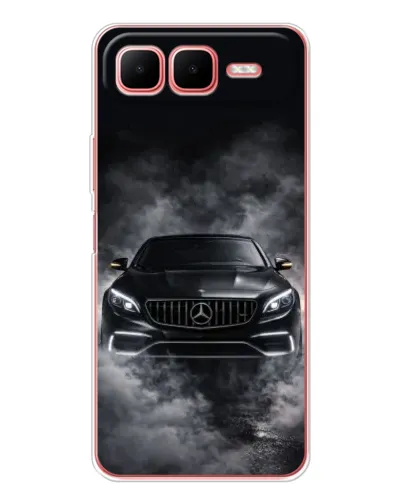 Чехол для Infinix Smart 10 Plus с картинкой «Mercedes в дыму»