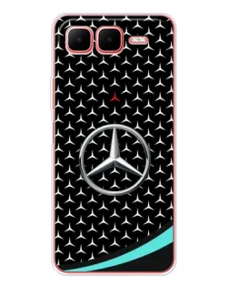 Чехол для Infinix Smart 10 Plus с картинкой «Mercedes — бирюзовый акцент»