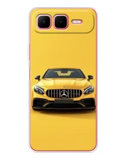 Чехол для Infinix Smart 10 Plus с картинкой «Желтый Mercedes GT»