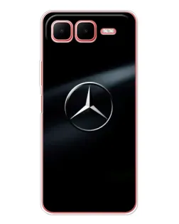 Чехол для Infinix Smart 10 Plus с картинкой «Mercedes на металле»