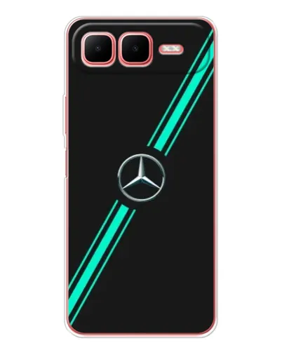 Чехол для Infinix Smart 10 Plus с картинкой «Спортивные линии Mercedes» Чехол для Infinix Smart 10 Plus с картинкой «Спортивные линии Mercedes»