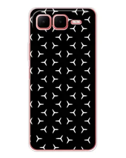Чехол для Infinix Smart 10 Plus с картинкой «Mercedes паттерн звезд»