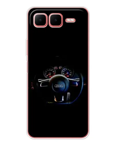 Чехол для Infinix Smart 10 Plus с картинкой «Салон Audi — руль»