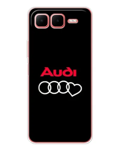 Чехол для Infinix Smart 10 Plus с картинкой «Логотип Audi Heart»