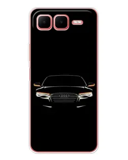 Чехол для Infinix Smart 10 Plus с картинкой «Audi — ночной контур» Чехол для Infinix Smart 10 Plus с картинкой «Audi — ночной контур»