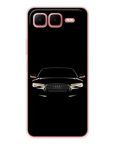 Чехол для Infinix Smart 10 Plus с картинкой «Audi — ночной контур»