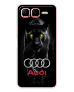 Чехол для Infinix Smart 10 Plus с картинкой «Пантера и Audi» Чехол для Infinix Smart 10 Plus с картинкой «Пантера и Audi»