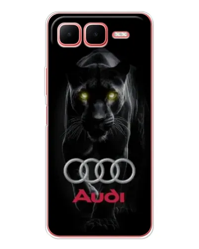 Чехол для Infinix Smart 10 Plus с картинкой «Пантера и Audi»