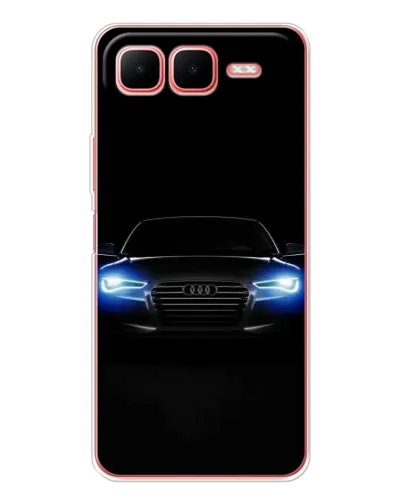 Чехол для Infinix Smart 10 Plus с картинкой «Audi в неоне»