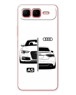 Чехол для Infinix Smart 10 Plus с картинкой «Audi — контрастный дизайн» Чехол для Infinix Smart 10 Plus с картинкой «Audi — контрастный дизайн»