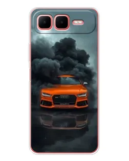 Чехол для Infinix Smart 10 Plus с картинкой «Audi в облаках дыма» Чехол для Infinix Smart 10 Plus с картинкой «Audi в облаках дыма»