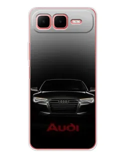 Чехол для Infinix Smart 10 Plus с картинкой «Audi — градиентный контур» Чехол для Infinix Smart 10 Plus с картинкой «Audi — градиентный контур»