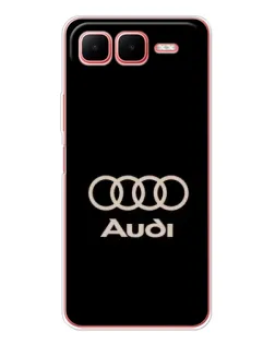 Чехол для Infinix Smart 10 Plus с картинкой «Audi — золотой логотип» Чехол для Infinix Smart 10 Plus с картинкой «Audi — золотой логотип»