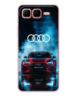 Чехол для Infinix Smart 10 Plus с картинкой «Audi Sport — неон» Чехол для Infinix Smart 10 Plus с картинкой «Audi Sport — неон»
