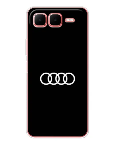 Чехол для Infinix Smart 10 Plus с картинкой «Audi White Logo»