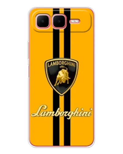 Чехол для Infinix Smart 10 Plus с картинкой «Lamborghini Stripe желтый»