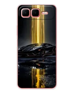 Чехол для Infinix Smart 10 Plus с картинкой «Ночной Lamborghini драйв»
