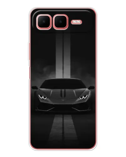 Чехол для Infinix Smart 10 Plus с картинкой «Lamborghini симметрия дорог»