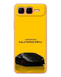 Чехол для Infinix Smart 10 Plus с картинкой «Lamborghini Huracan черный»